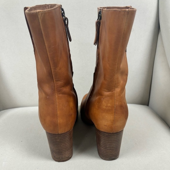 Seychelles Anthropologie Wild Ride Brown mid calf Women’s Leather Bootie 8.5 - Picture 4 of 7